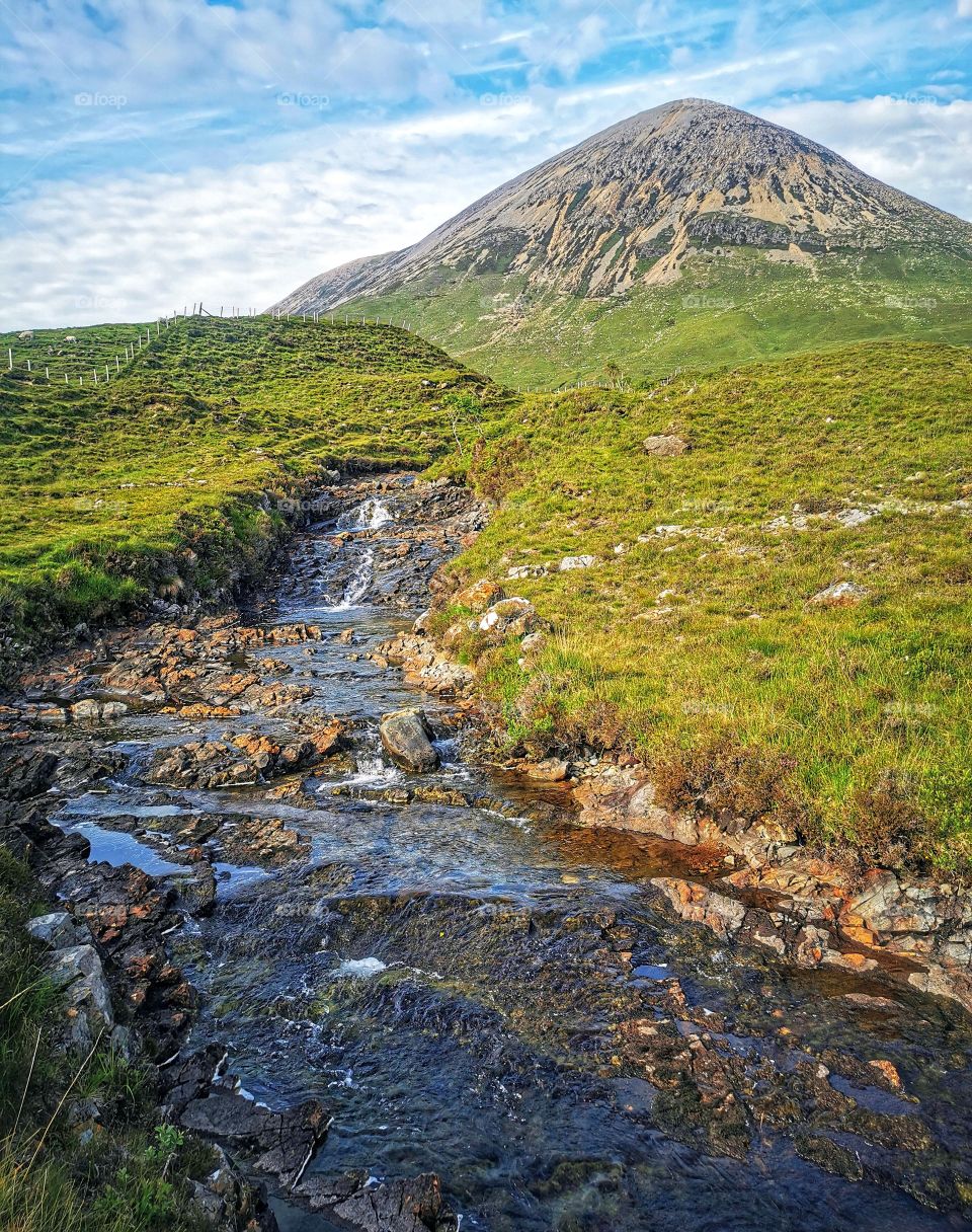 Fresh river from a scottish mountain