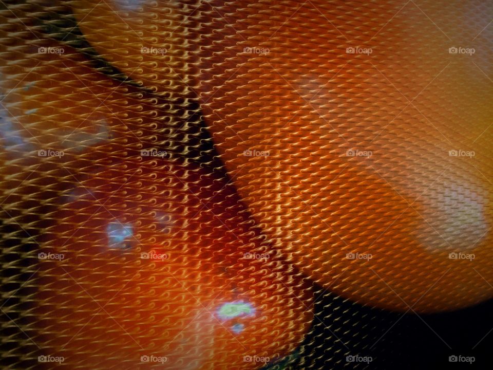 Texture overlay of persimmons