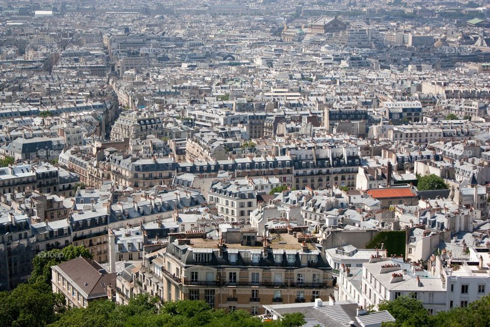 High angle view of cityscape