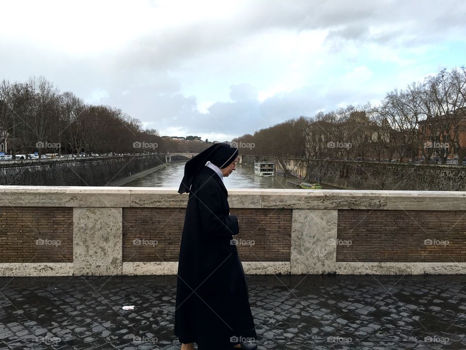Nun in Rome