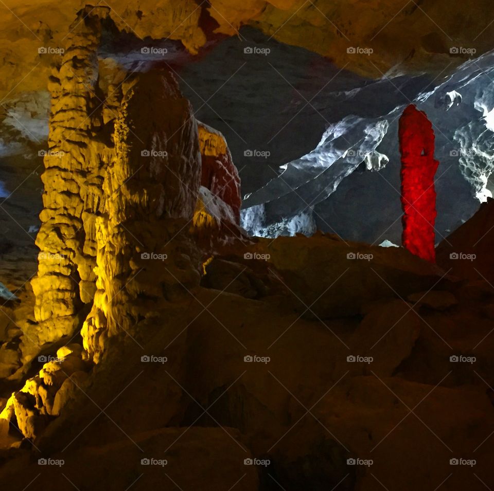 Cave, Halong Bay, Vietnam