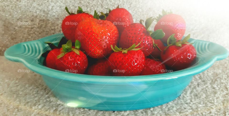 sun kissed strawberries