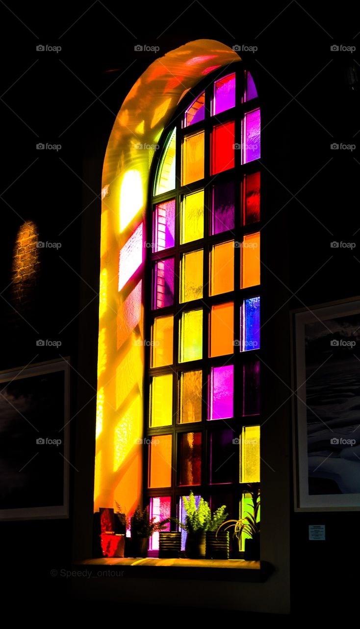 The colored window 