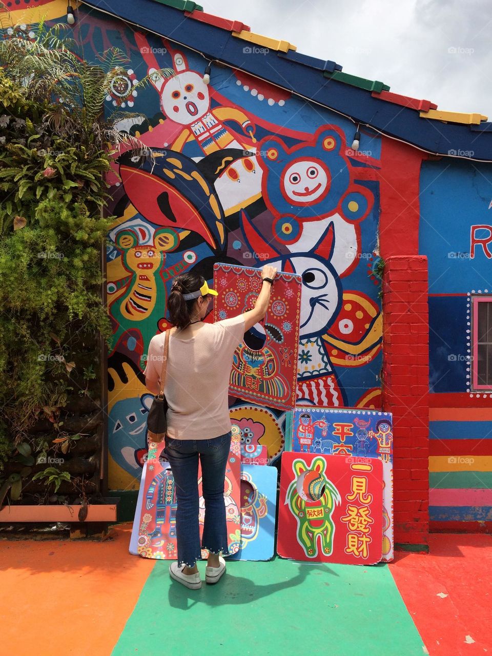 Rainbow village in Taichung, Taiwan is painted in all colors of the rainbow, and brings happiness and pride to it's many visitors from all over the world. 