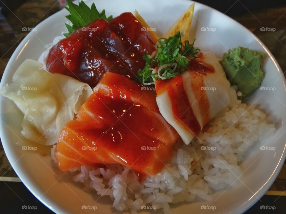 Fresh Chirashi Sushi
