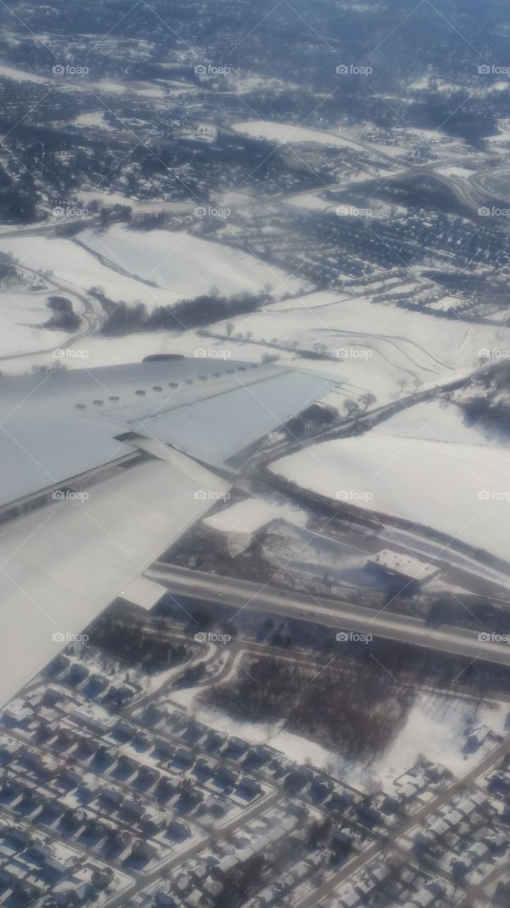 Above the clouds. Midwest. USA 