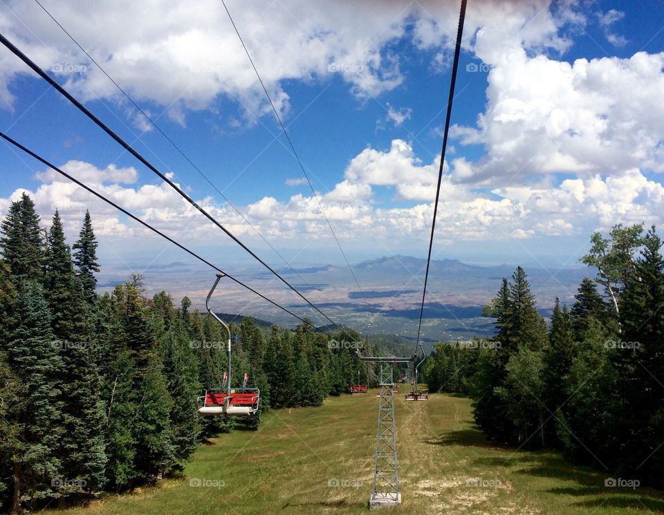 Ski Lift in the Summer 