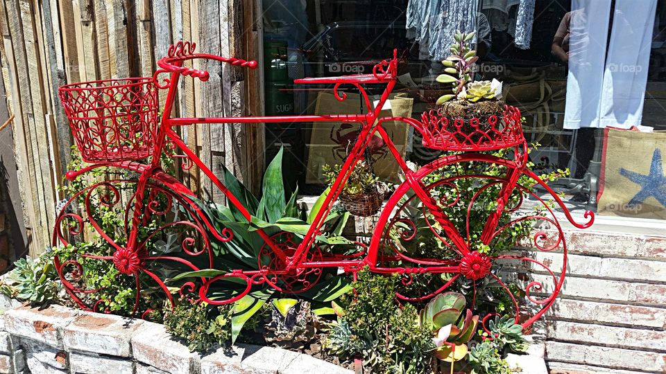 Ornate Vintage Bicycle Planter