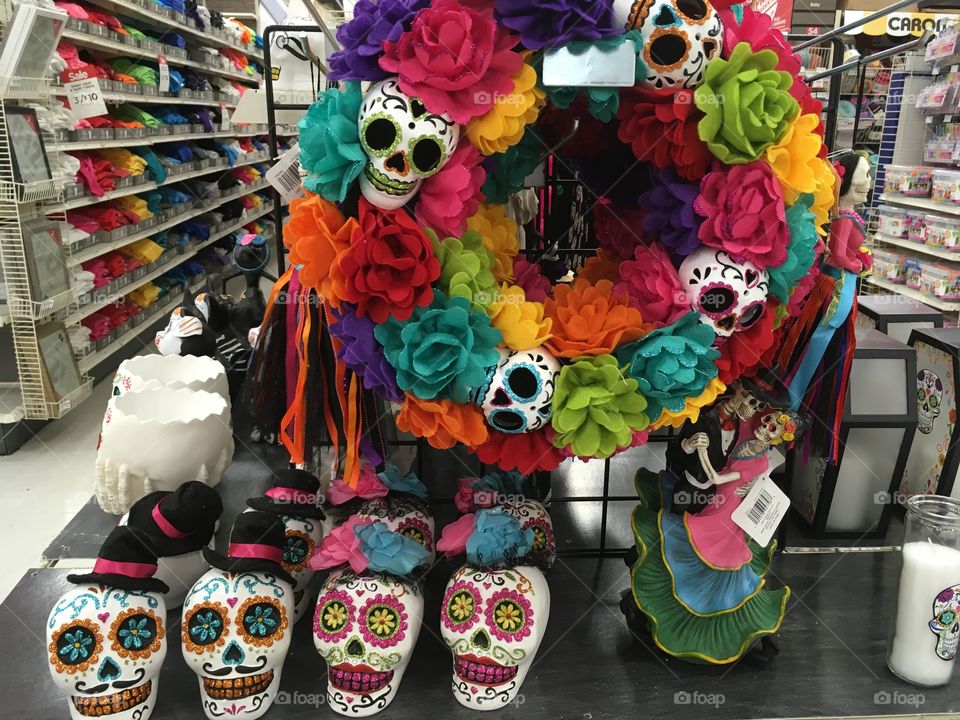 Day of the dead decor at Michael’s 