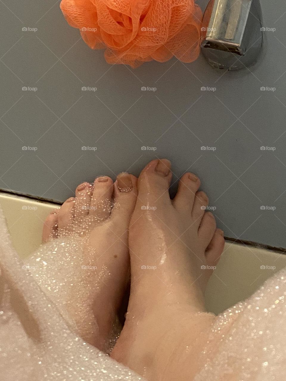 feet for bath time 