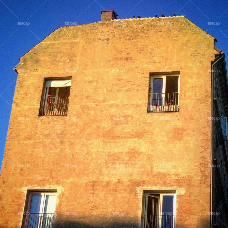 House. A walk on Christianshavn  in Denmark 