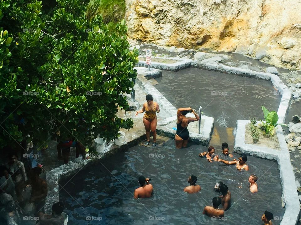 Volcano mud bath 