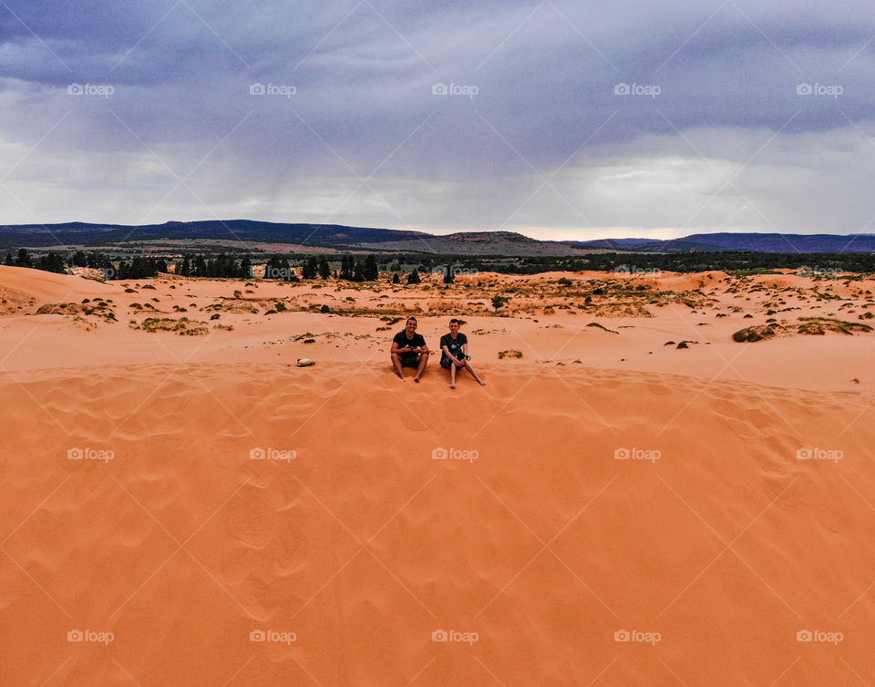 Chill in coral pink sands national park 