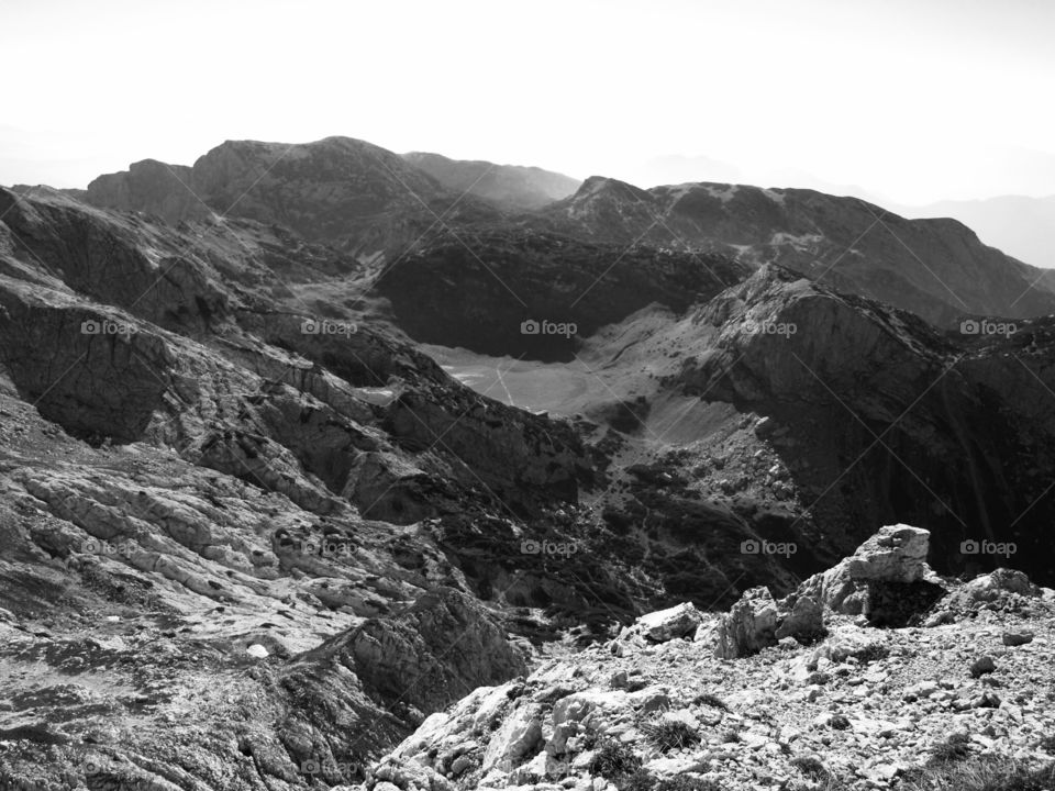 Great mountain rock view