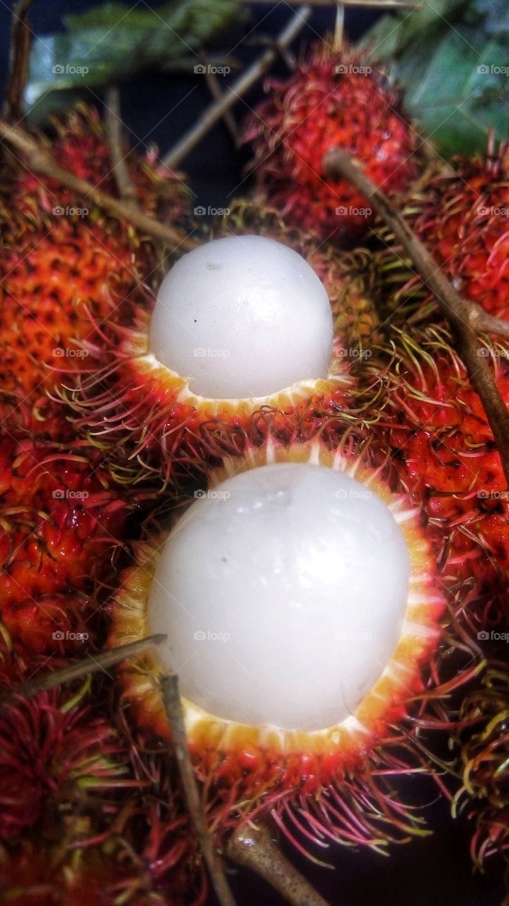 Rambutan fruit, asia fruit