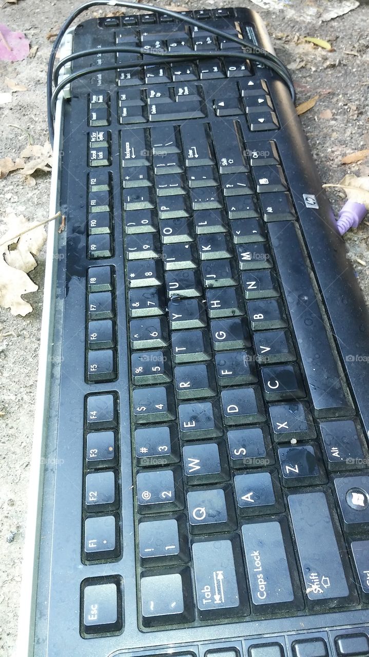 old computer keyboard
