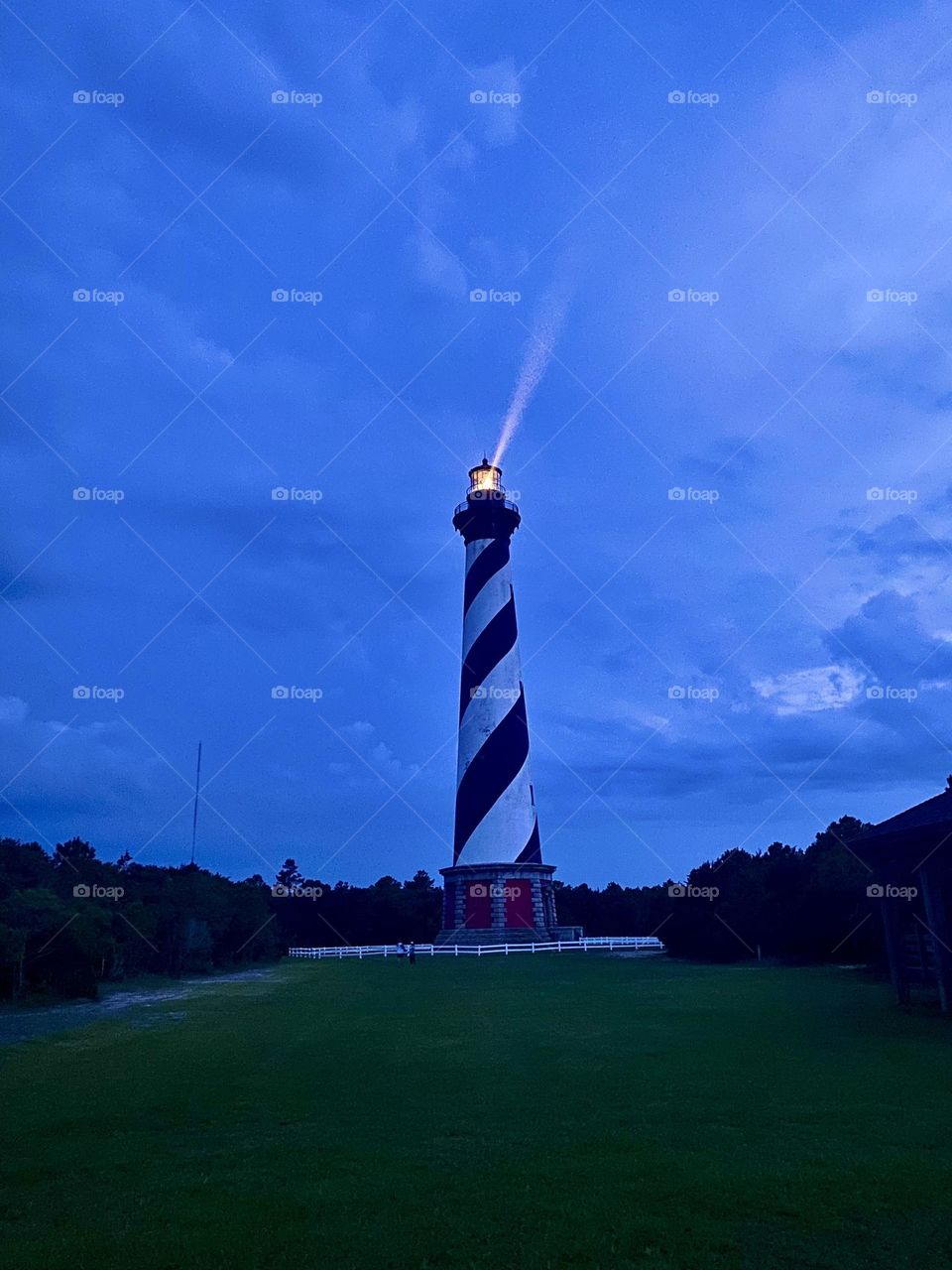 Lighthouse at night