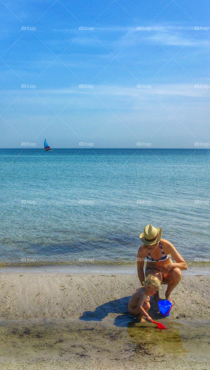 mother and doughter. mother and doughter 