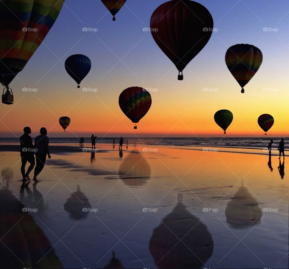 Sunset balloons 