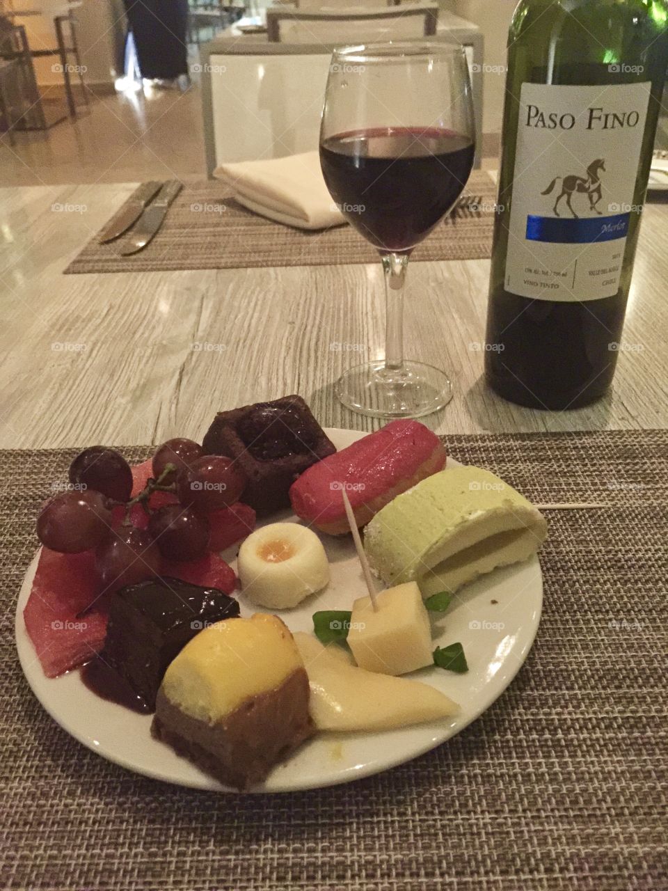 Fruit cheese sweets dessert plate , The perfect ending to a wonderful meal… Romantic wine red wine Merlot Cabernet, Resort living luxurious dining