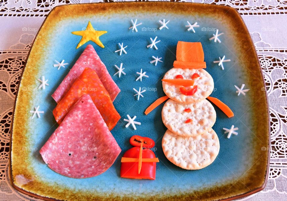 Winter holidays food art