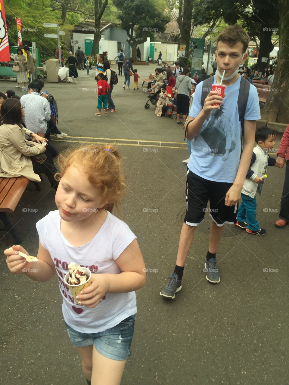 Ice cream at the zoo