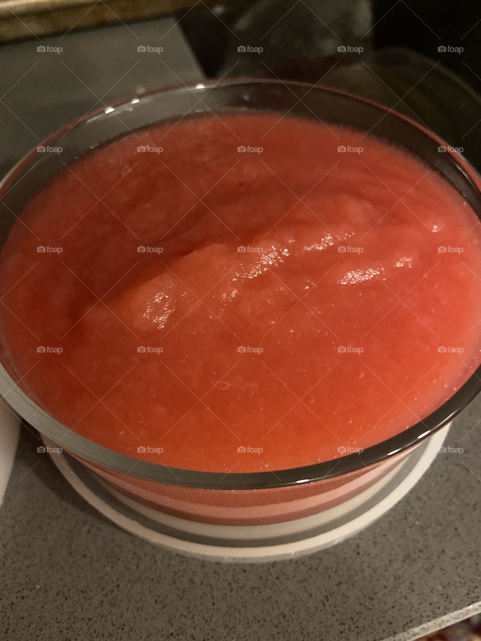 Fresh applesauce made from backyard apples