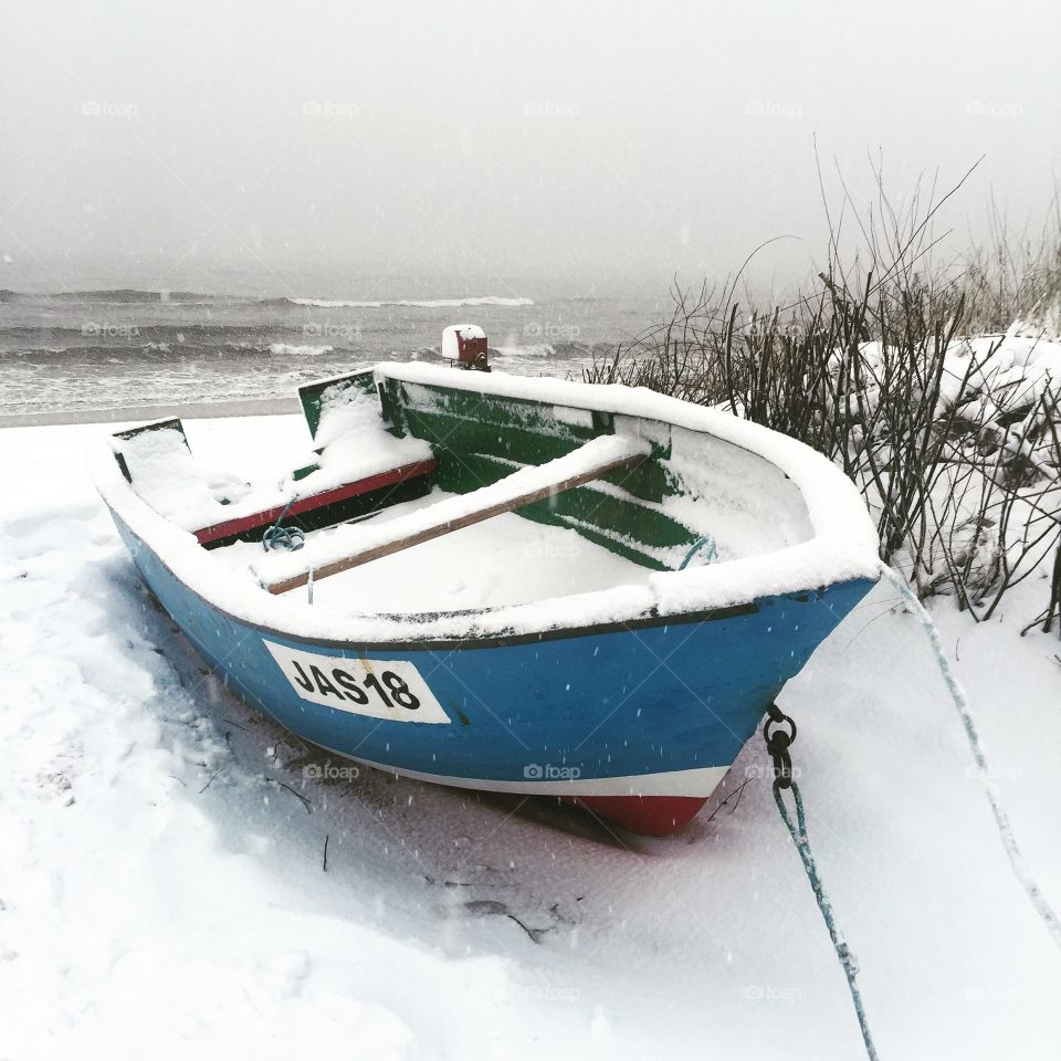 Winter at seaside