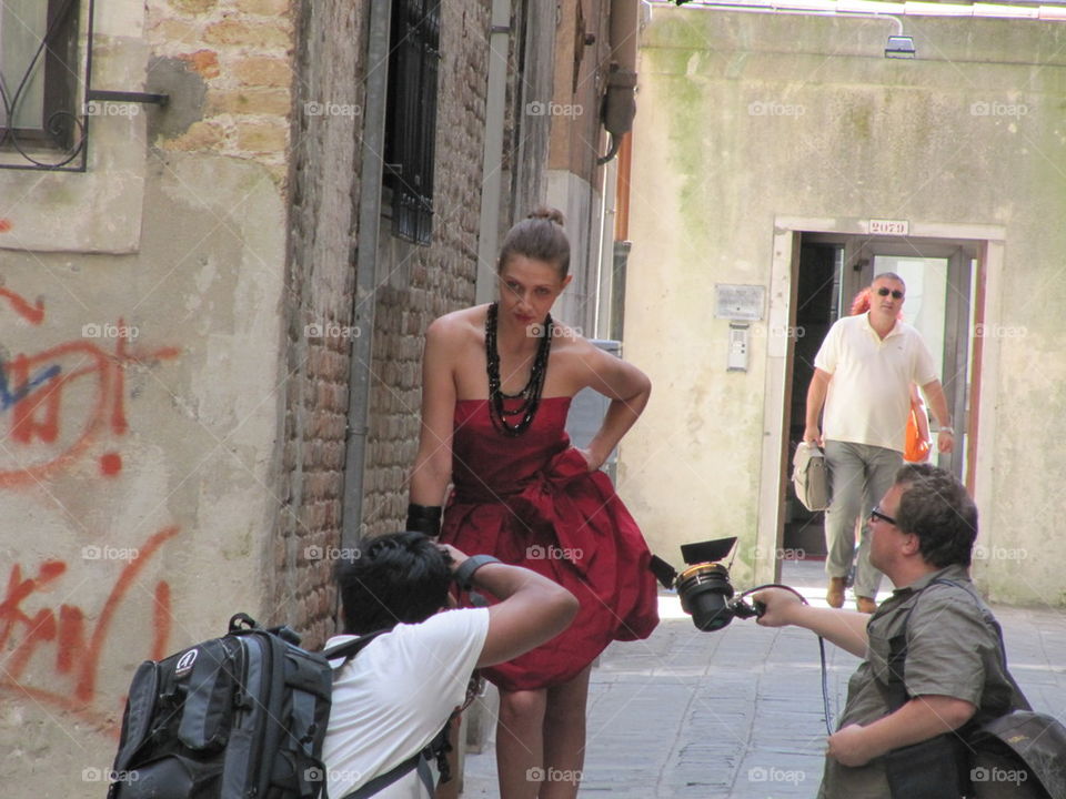 modelo em Veneza