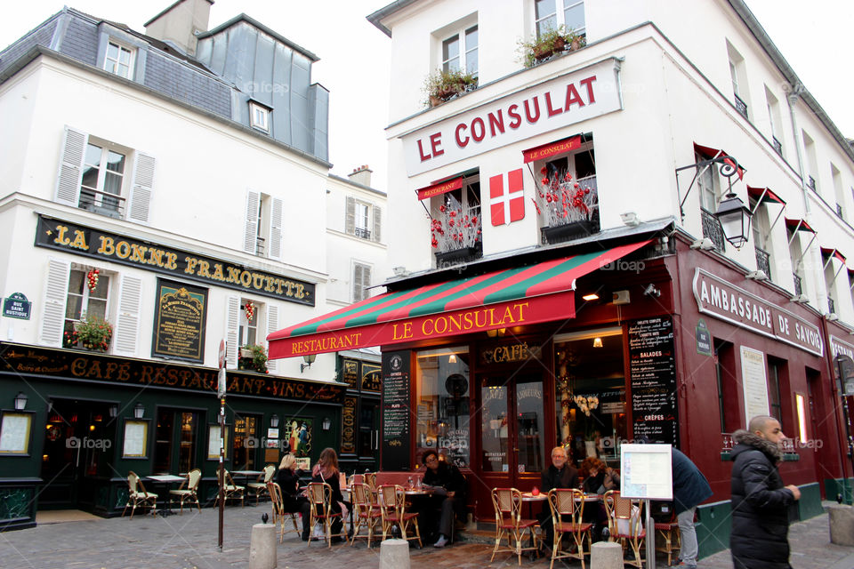 Restaurant Le Consulat,a beautiful restaurant in MONTMATRE.Paris