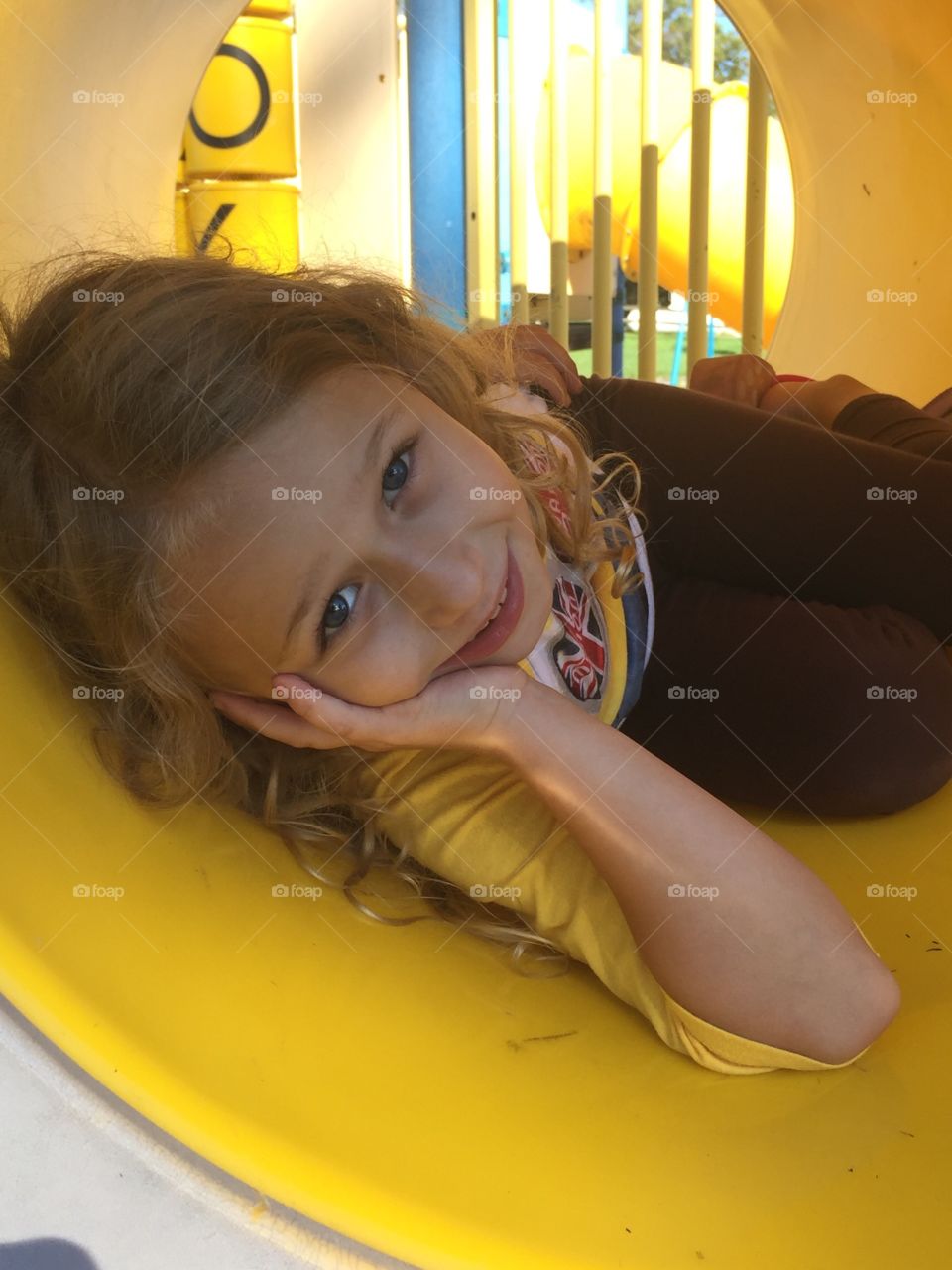 Hanging out at the playground. 