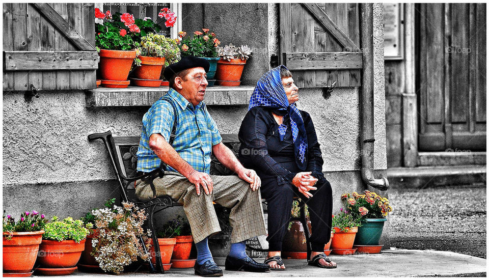 Man and wife  in france