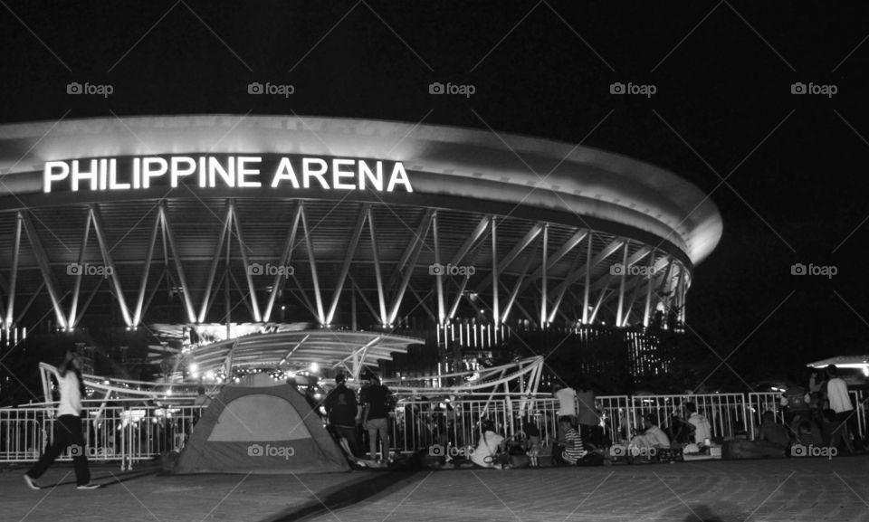 Philippine arena. It looks majestic. The cleanliness meanS yeh