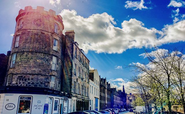 Downtown of Edinburgh, Capital of Scotland