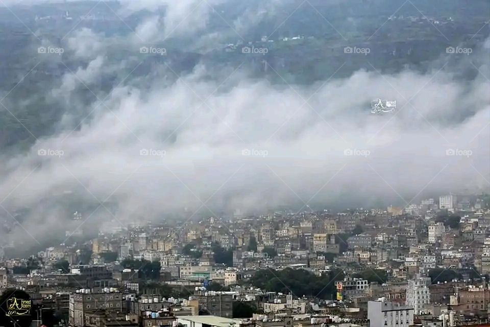 Glory be to God, the magnificent and picturesque view and the natural green trees are a view that is nothing more wonderful than it