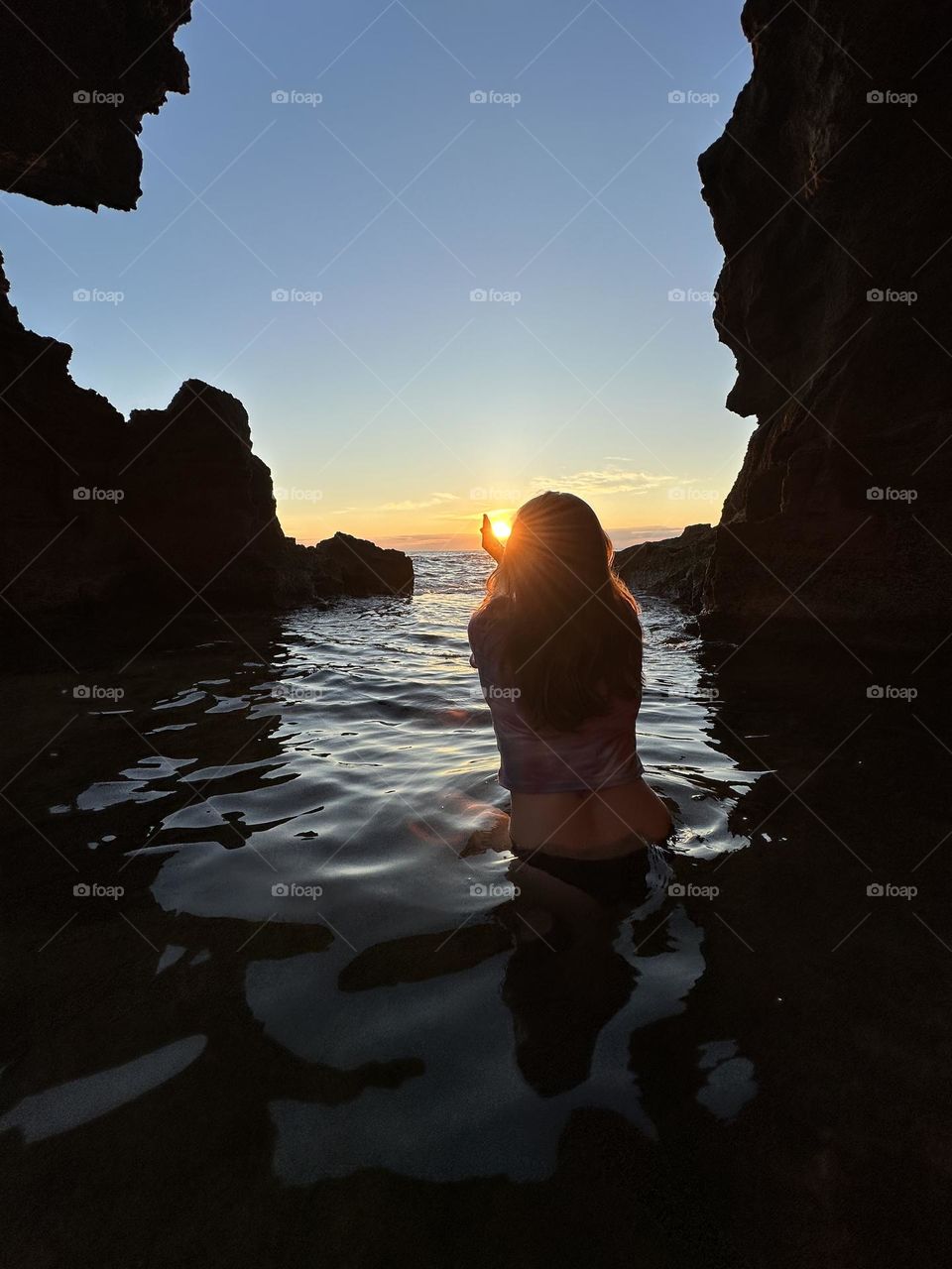 Cave#rock#sunrise#sea