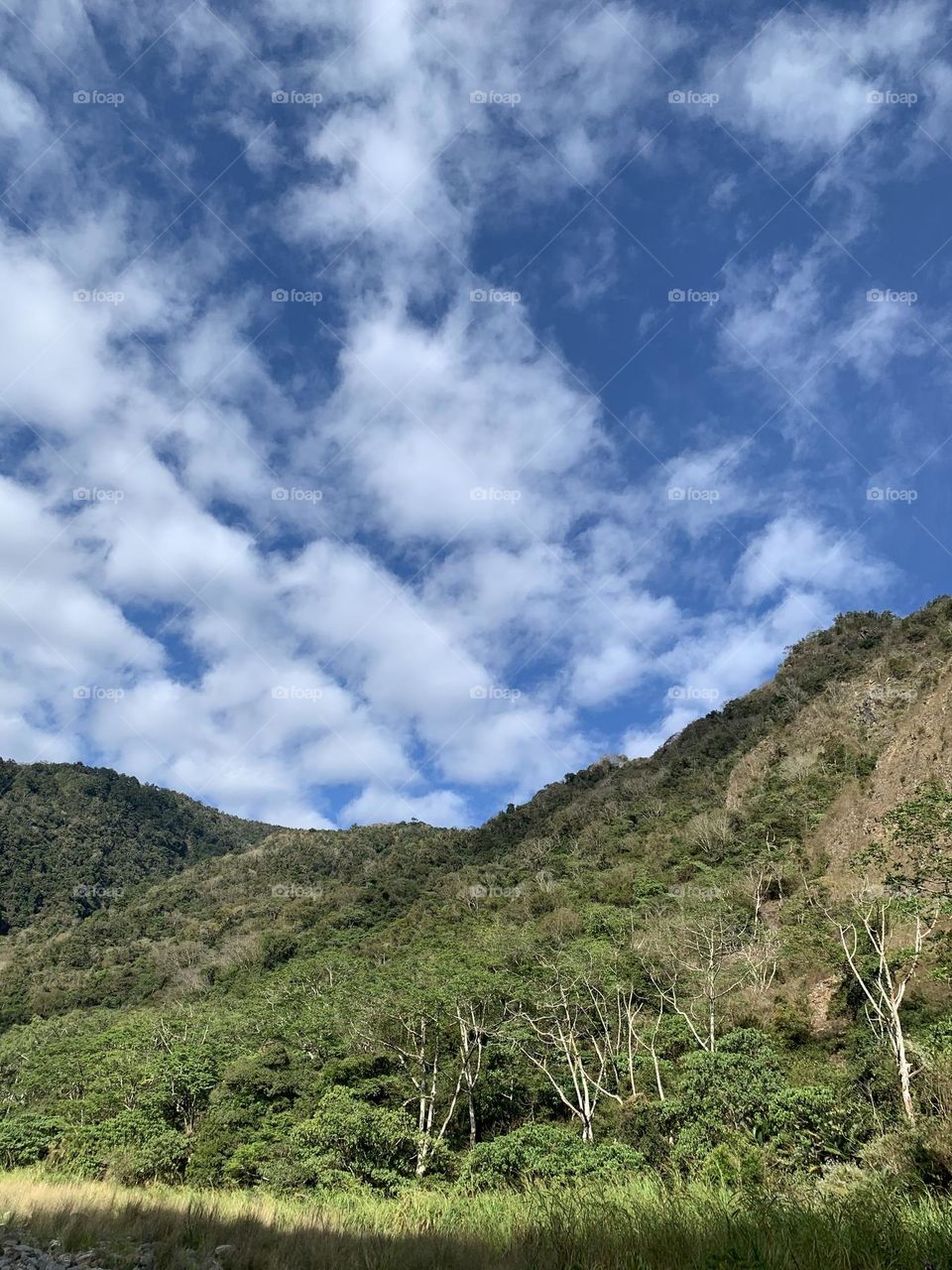 Mountain and the sky