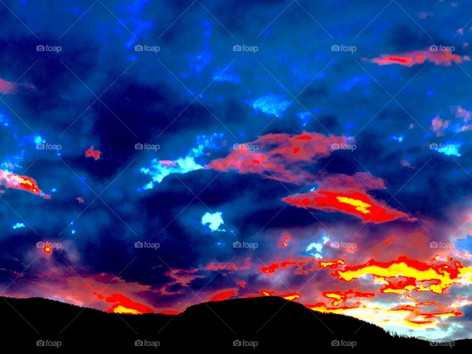 Sunset in Hope BC Canada