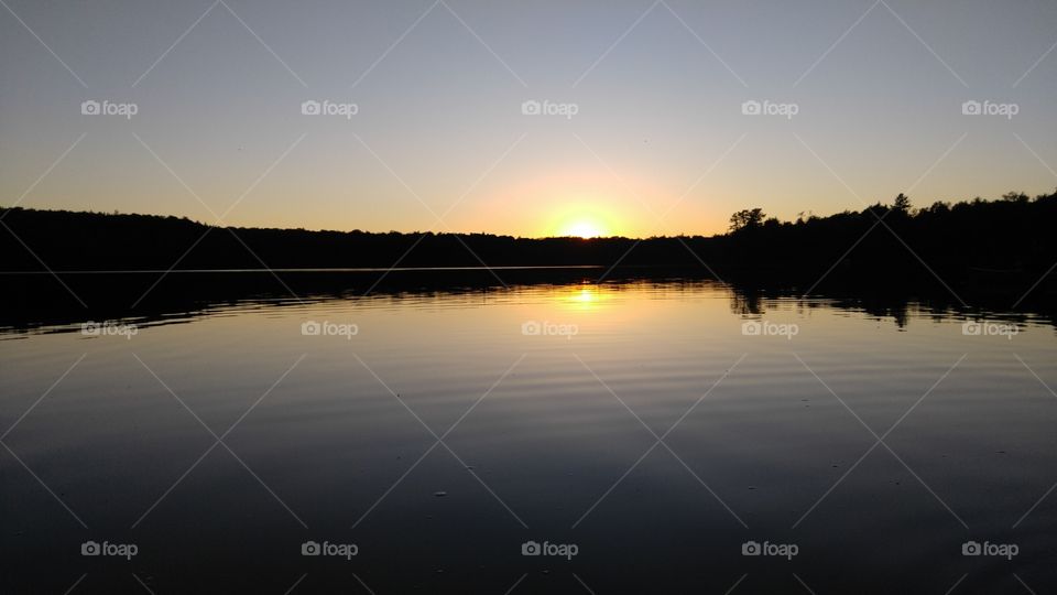 Sunset at Nick's Lake, New York 6/2016