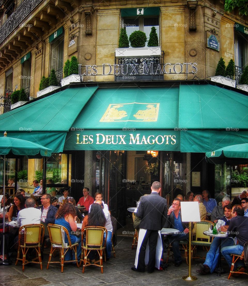 Paris street scene St Germain des Prés