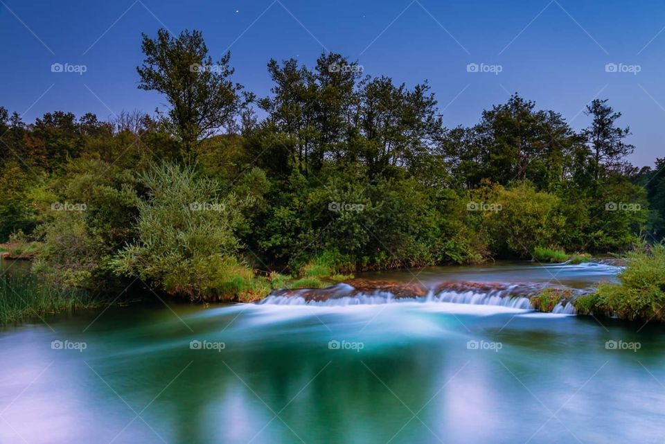Mrežnica River in Karlovac place Donji Zvečaj