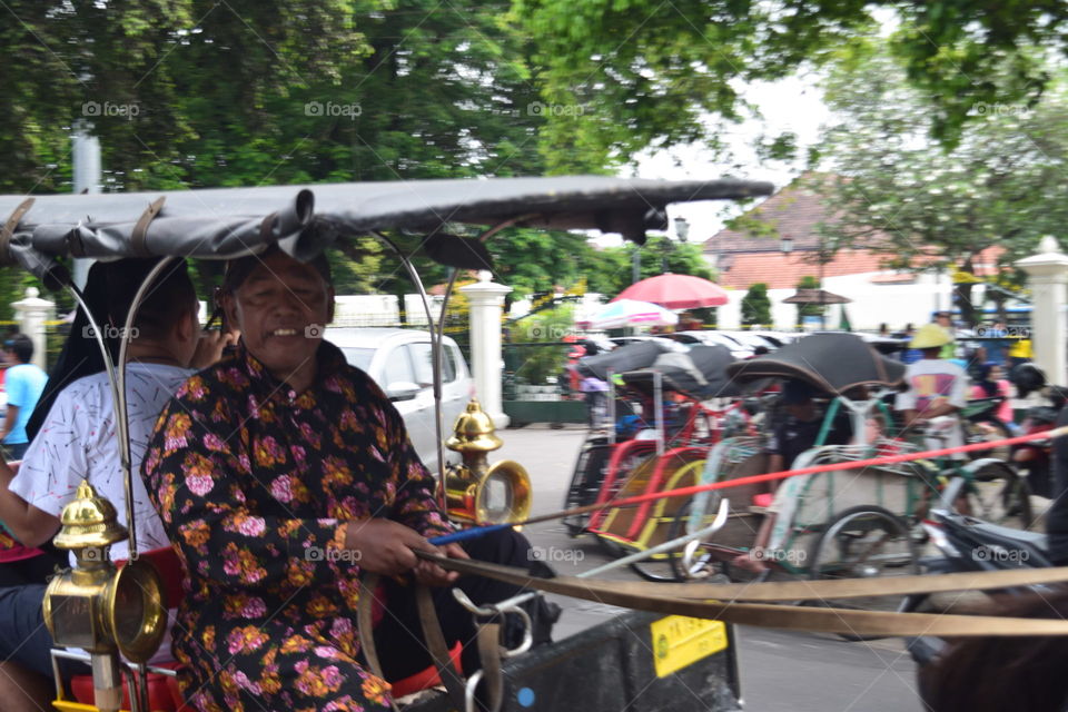vehicle traditional in Yogyakarta