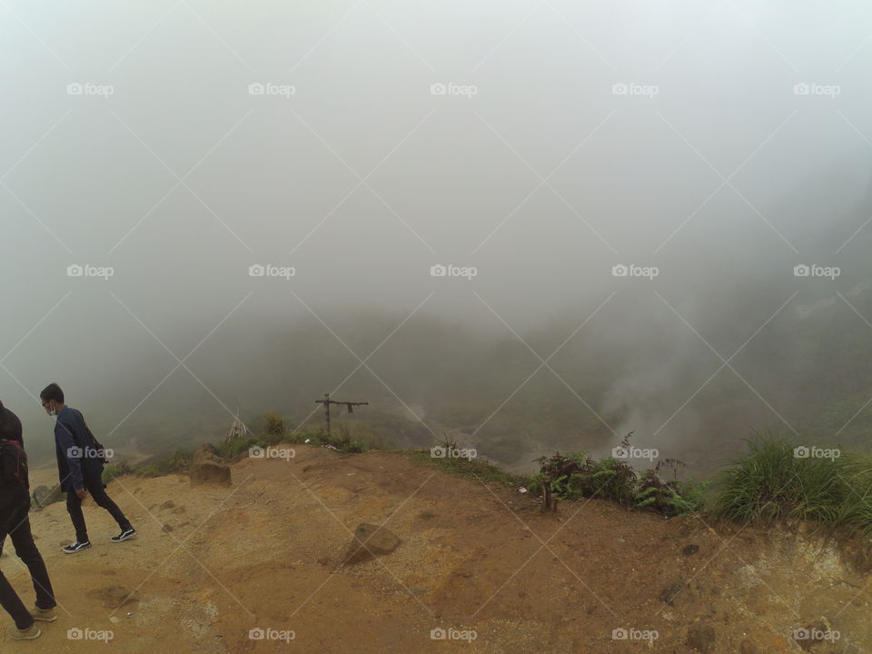 Fog, Mist, Landscape, Dawn, People