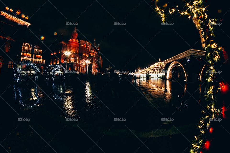 Evening, Reflection, City, Light, Bridge