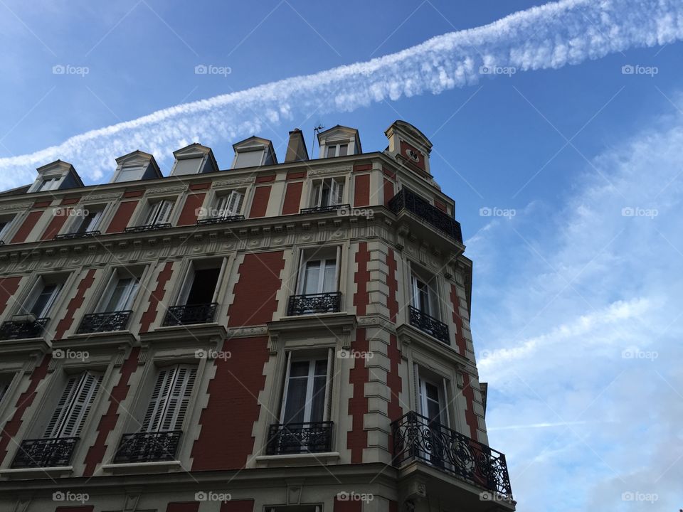 Ancient building and the blue Sky 