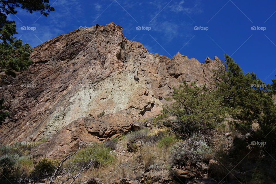 Blue sky. Smith Rock Oregon