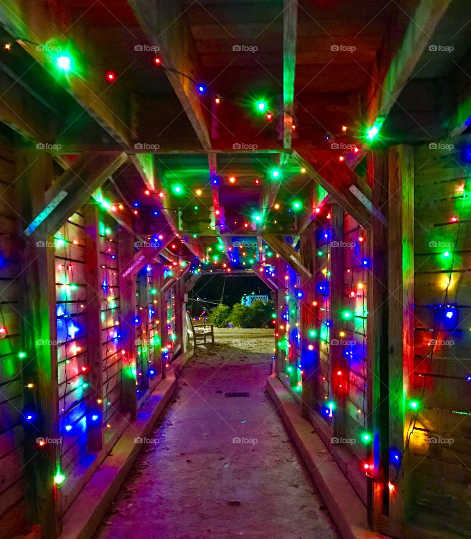 Christmas Lights To Make the Tunnel
More Festive for the Holiday