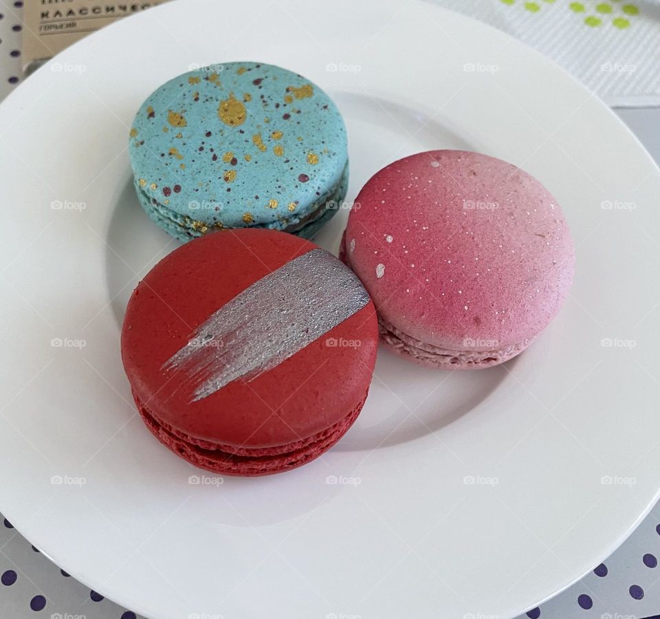 Macaroon space colored cookies