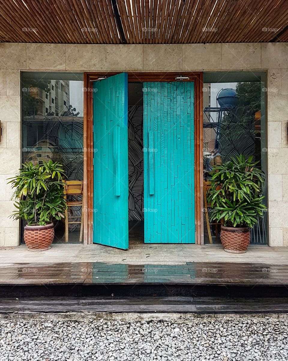 aqua double swing door in cebu city, philippines