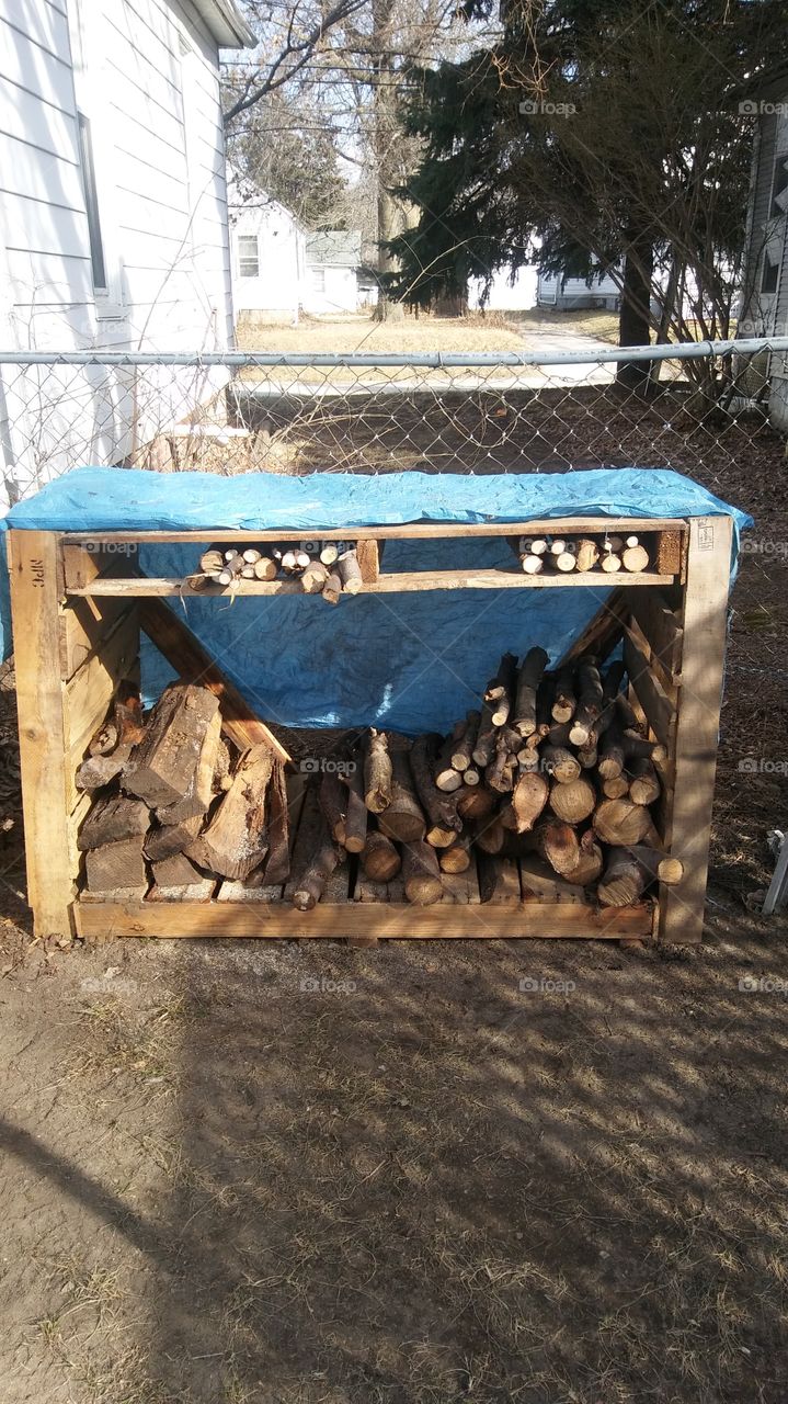 Pallet Firewood rack